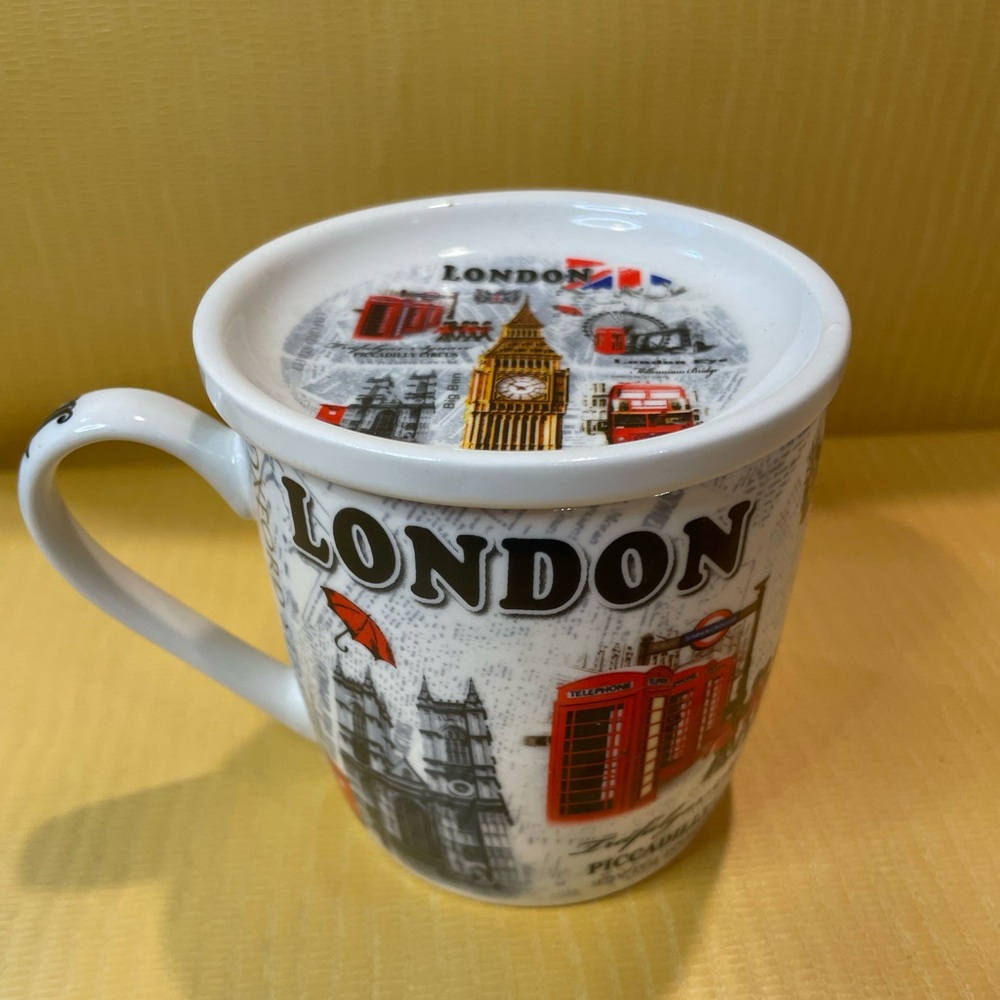 COPY - London England Mug / London Eye/ Porcelain Coffee Tea